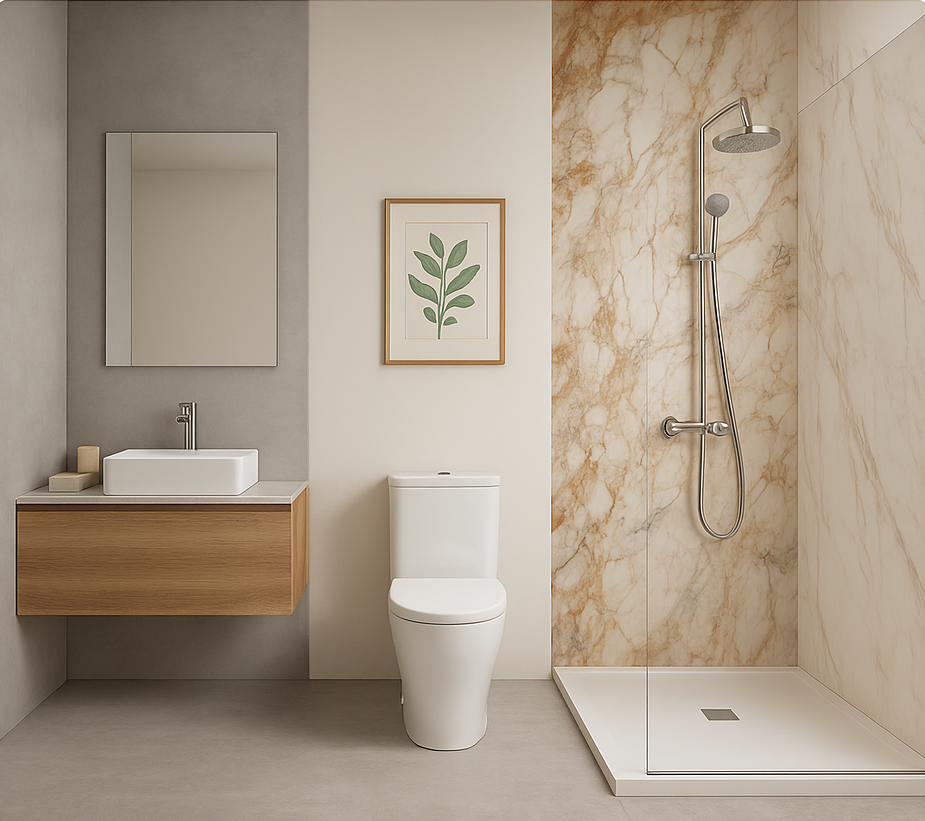 Alternativas al azulejo en el baño