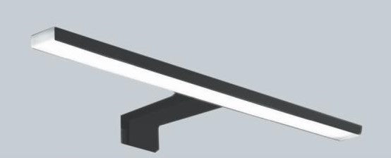 APLIQUE "ALU NEGRO" CON LUZ LED