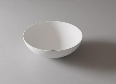 LAVABO "BOL" REDONDO MATERIAL PORCELANA ALTA CALIDAD SIN REBOSADERO