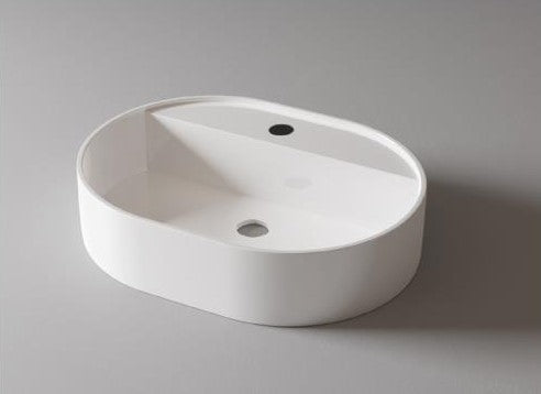 LAVABO "CORONA" OVALADO MATERIAL PORCELANA ALTA CALIDAD SIN REBOSADERO