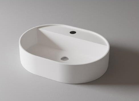 LAVABO "CORONA" OVALADO MATERIAL PORCELANA ALTA CALIDAD SIN REBOSADERO