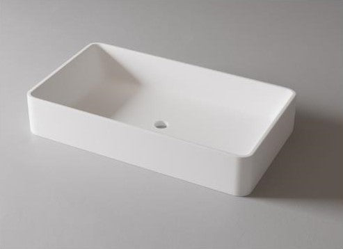 LAVABO "ETNA" RECTANGULAR MATERIAL PORCELANA ALTA CALIDAD SIN REBOSADERO