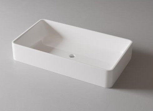 LAVABO "ETNA" RECTANGULAR MATERIAL PORCELANA ALTA CALIDAD SIN REBOSADERO