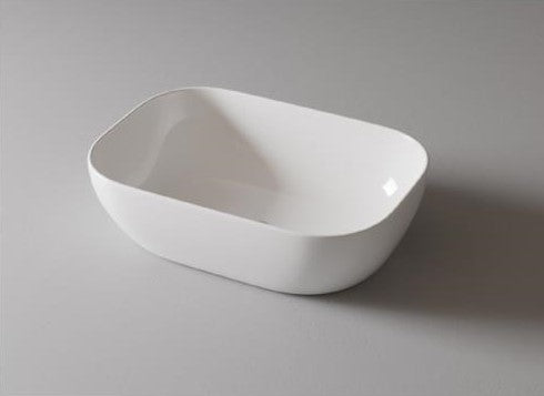 LAVABO "LUISIANA", RECTANGULAR, MATERIAL PORCELANA ALTA CALIDAD SIN REBOSADERO